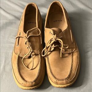 Orvis Men's Tan Leather Deck Boat Shoes